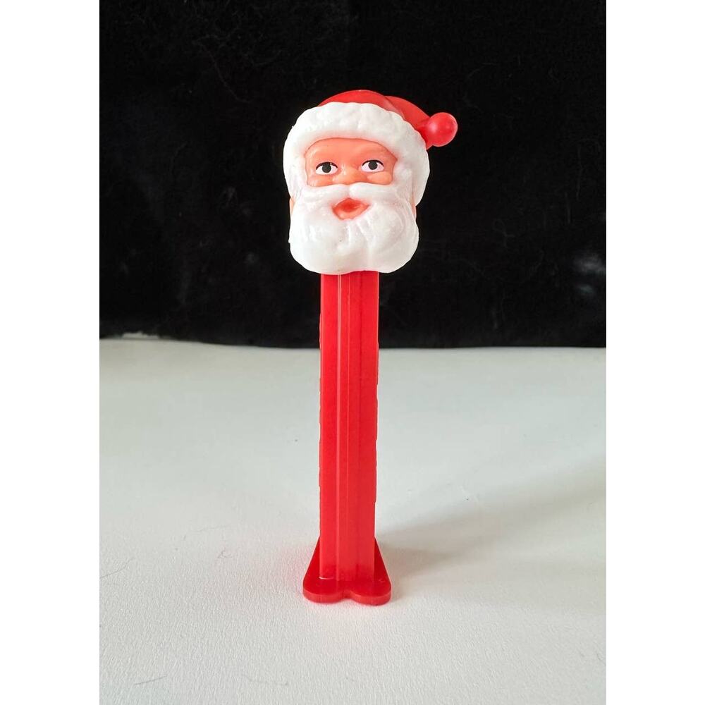 Vintage 1980's Santa Claus PEZ Dispenser w/ Feet & Eyes Open, Made In Slovenia